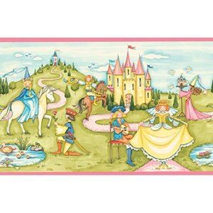 WAVERLY Fairy Tale Princess Wallpaper Border Classics for Kids  5 Yards #5510350